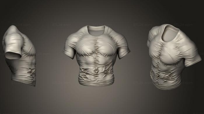 Анатомия скелеты и черепа (Объем футболки 02, ANTM_1110) 3D модель для ЧПУ станка